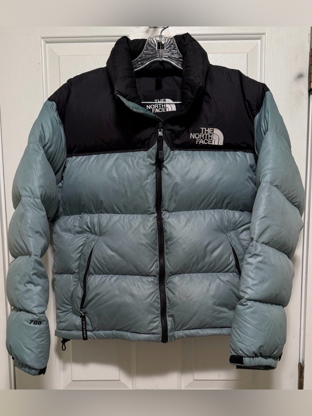 VTG North Face Nuptse 700 Puffer Jacket Mint Green